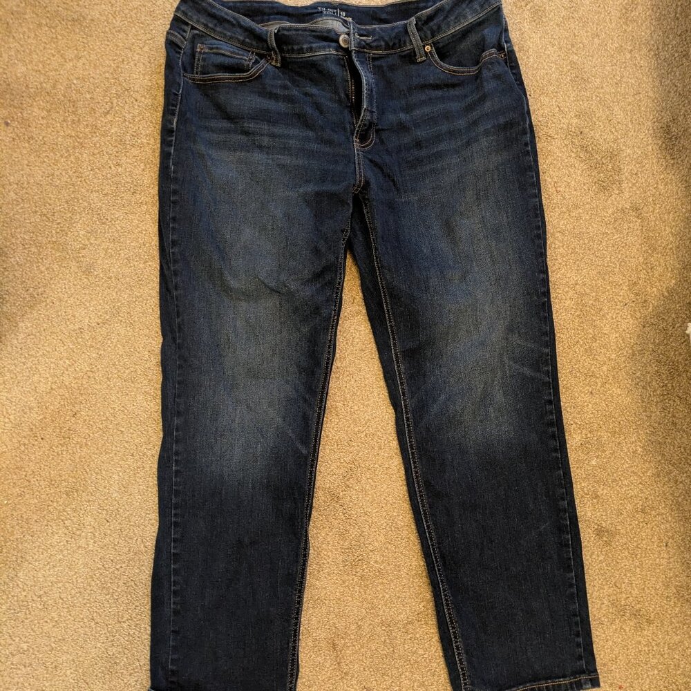 Time and Tru Dark Blue Straight Leg Jeans - Women's